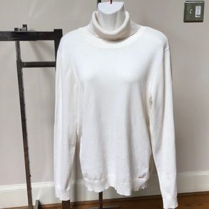 Calvin Klein Cream Turtle neck light sweatshirt